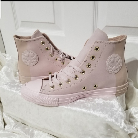 Converse Shoes - Converse Pale Pink & Cream High Tops B7